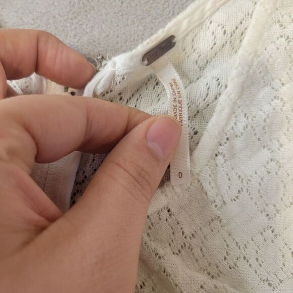 Free People Daisy Lace Fit and Flare ivory Dress Size 0 - Picture 3 of 8